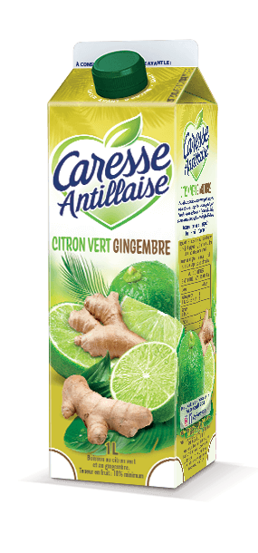 Jus de fruits Citron vert Gingembre / Jus citron gingembre - Caresse Antillaise, jus de fruits , compotes et sorbets
