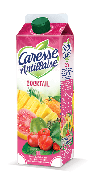 Jus de fruits Cocktail / Jus cocktail - Caresse Antillaise, jus de fruits , compotes et sorbets
