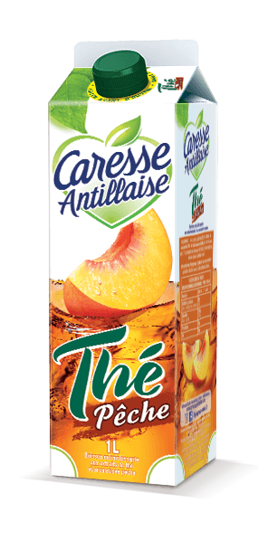 Jus Thé Pêche / Jus thé pêche - Caresse Antillaise, jus de fruits , compotes et sorbets