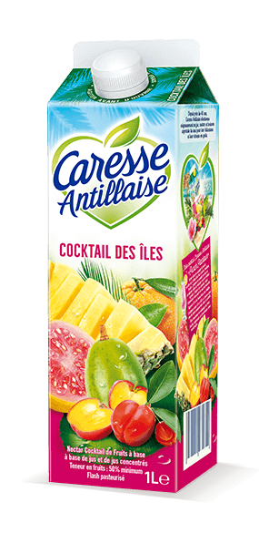 Jus de fruits Cocktail des îles / Jus cocktail des îles - Caresse Antillaise, jus de fruits , compotes et sorbets